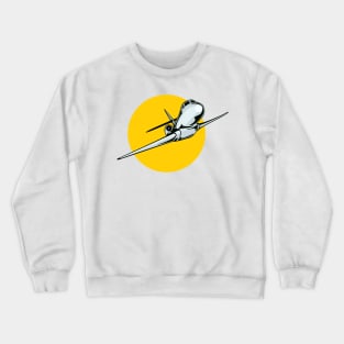 Commercial Jet Plane Airline Retro Crewneck Sweatshirt